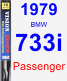 Passenger Wiper Blade for 1979 BMW 733i - Vision Saver