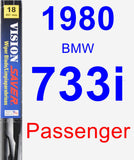 Passenger Wiper Blade for 1980 BMW 733i - Vision Saver