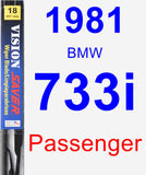 Passenger Wiper Blade for 1981 BMW 733i - Vision Saver
