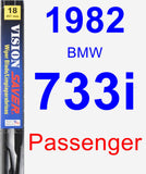 Passenger Wiper Blade for 1982 BMW 733i - Vision Saver