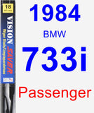 Passenger Wiper Blade for 1984 BMW 733i - Vision Saver