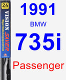 Passenger Wiper Blade for 1991 BMW 735i - Vision Saver