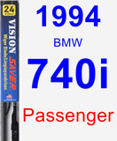 Passenger Wiper Blade for 1994 BMW 740i - Vision Saver