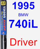 Driver Wiper Blade for 1995 BMW 740iL - Vision Saver