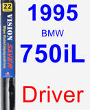 Driver Wiper Blade for 1995 BMW 750iL - Vision Saver