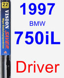 Driver Wiper Blade for 1997 BMW 750iL - Vision Saver