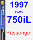 Passenger Wiper Blade for 1997 BMW 750iL - Vision Saver