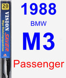 Passenger Wiper Blade for 1988 BMW M3 - Vision Saver