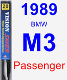 Passenger Wiper Blade for 1989 BMW M3 - Vision Saver