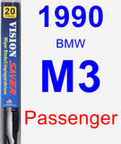 Passenger Wiper Blade for 1990 BMW M3 - Vision Saver