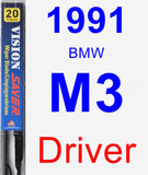 Driver Wiper Blade for 1991 BMW M3 - Vision Saver