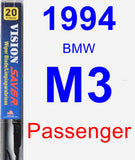 Passenger Wiper Blade for 1994 BMW M3 - Vision Saver