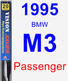 Passenger Wiper Blade for 1995 BMW M3 - Vision Saver