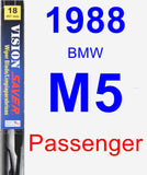 Passenger Wiper Blade for 1988 BMW M5 - Vision Saver