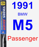 Passenger Wiper Blade for 1991 BMW M5 - Vision Saver