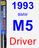 Driver Wiper Blade for 1993 BMW M5 - Vision Saver