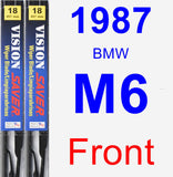 Front Wiper Blade Pack for 1987 BMW M6 - Vision Saver