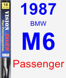 Passenger Wiper Blade for 1987 BMW M6 - Vision Saver