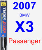 Passenger Wiper Blade for 2007 BMW X3 - Vision Saver