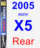 Rear Wiper Blade for 2005 BMW X5 - Vision Saver
