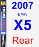 Rear Wiper Blade for 2007 BMW X5 - Vision Saver
