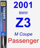 Passenger Wiper Blade for 2001 BMW Z3 - Vision Saver