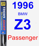 Passenger Wiper Blade for 1996 BMW Z3 - Vision Saver