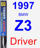 Driver Wiper Blade for 1997 BMW Z3 - Vision Saver
