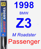 Passenger Wiper Blade for 1998 BMW Z3 - Vision Saver