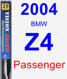 Passenger Wiper Blade for 2004 BMW Z4 - Vision Saver