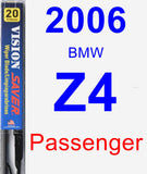 Passenger Wiper Blade for 2006 BMW Z4 - Vision Saver