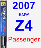 Passenger Wiper Blade for 2007 BMW Z4 - Vision Saver