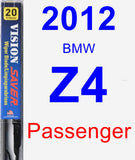 Passenger Wiper Blade for 2012 BMW Z4 - Vision Saver