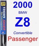 Passenger Wiper Blade for 2000 BMW Z8 - Vision Saver