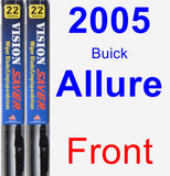 Front Wiper Blade Pack for 2005 Buick Allure - Vision Saver