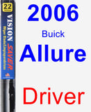 Driver Wiper Blade for 2006 Buick Allure - Vision Saver