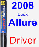 Driver Wiper Blade for 2008 Buick Allure - Vision Saver