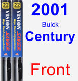 Front Wiper Blade Pack for 2001 Buick Century - Vision Saver
