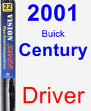 Driver Wiper Blade for 2001 Buick Century - Vision Saver