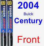 Front Wiper Blade Pack for 2004 Buick Century - Vision Saver