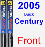 Front Wiper Blade Pack for 2005 Buick Century - Vision Saver