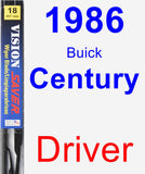 Driver Wiper Blade for 1986 Buick Century - Vision Saver