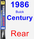 Rear Wiper Blade for 1986 Buick Century - Vision Saver