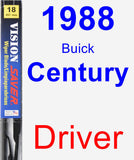 Driver Wiper Blade for 1988 Buick Century - Vision Saver