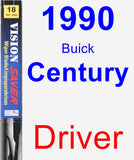 Driver Wiper Blade for 1990 Buick Century - Vision Saver
