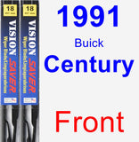 Front Wiper Blade Pack for 1991 Buick Century - Vision Saver