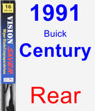 Rear Wiper Blade for 1991 Buick Century - Vision Saver