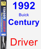 Driver Wiper Blade for 1992 Buick Century - Vision Saver