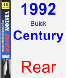 Rear Wiper Blade for 1992 Buick Century - Vision Saver