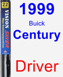 Driver Wiper Blade for 1999 Buick Century - Vision Saver